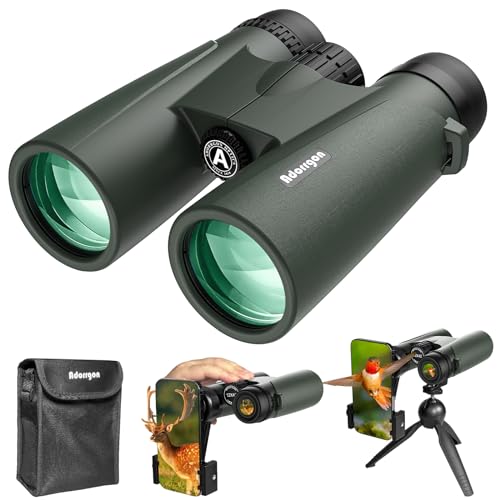 Adorrgon 15x45 High Powered Binoculars for Adults, Phone Adapter and Tripod - size: 15x45