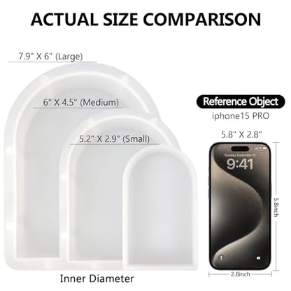 KISREL Large Resin Molds, Arch Silicone Mold for Epoxy Resin, Large Mold - size: Large Arch