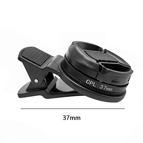 37MM with Clip Durable Polarizer Phone Circular Camera Professional Universal Accessories Black Lens Portable CPL Filter