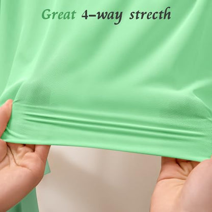 Horbaunal 4-Way Stretch Mesh Fabric by The Yard, Light Green 2 Yard - color: Light Green, size: 2 Yards
