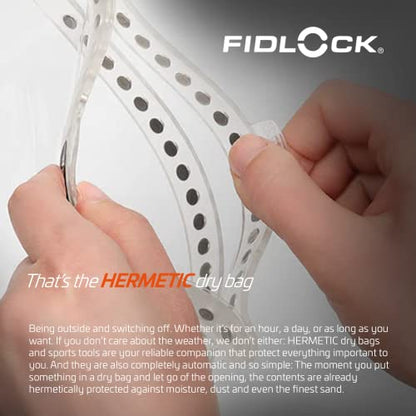 FIDLOCK Hermetic Dry Bag Flexible Magnetic Bag, Mega, Fabric Grey - color: Fabric Grey, size: Mega