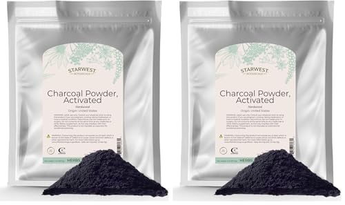 Starwest Botanicals Activated Charcoal Powder, 2 Pounds (Pack of 2) - size: 32 Ounce (Pack of 2)