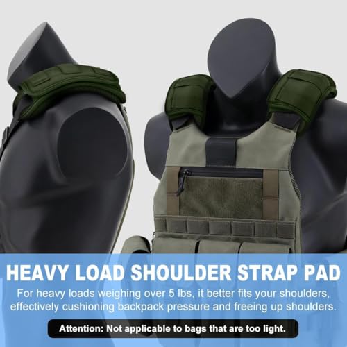 ZINMARK Professional Tactical Vest Shoulder Pad,Backpack Cushion,Army Green - color: Army Green