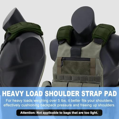 ZINMARK Professional Tactical Vest Shoulder Pad,Backpack Cushion,Army Green - color: Army Green