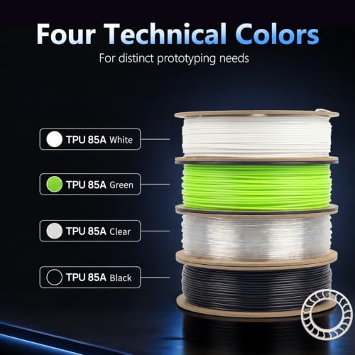 Siraya Tech Flex TPU 85A 3D Printer Filament, ISO 10993 Tested, Black, 1kg - color: Tpu 85a Black