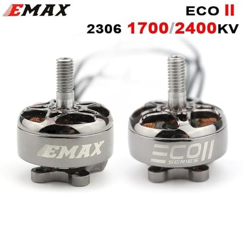 4PCS ECO II Series 2306 1700KV 1900KV 2400KV 3-6S Lipo 5-5.5inch Propeller for Emax Brushless Motor for RC Drone FPV Racing (4PCS 2306 1700KV) - style: 4PCS 2306 1700KV