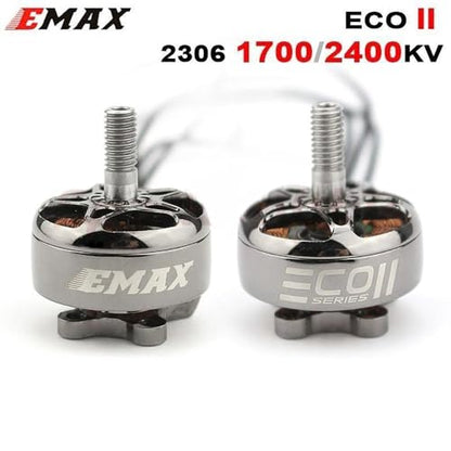 4PCS ECO II Series 2306 1700KV 1900KV 2400KV 3-6S Lipo 5-5.5inch Propeller for Emax Brushless Motor for RC Drone FPV Racing (4PCS 2306 1700KV) - style: 4PCS 2306 1700KV