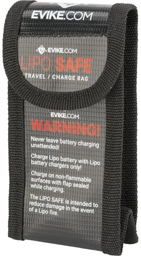 Evike Airsoft - Lipo Safe Charging and Travel Bag for Lithium Polymer Batteries - color: Small