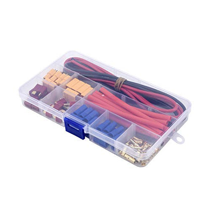 T-Plug EC3 XT60 Male Female Connector Adapters, 52PCS