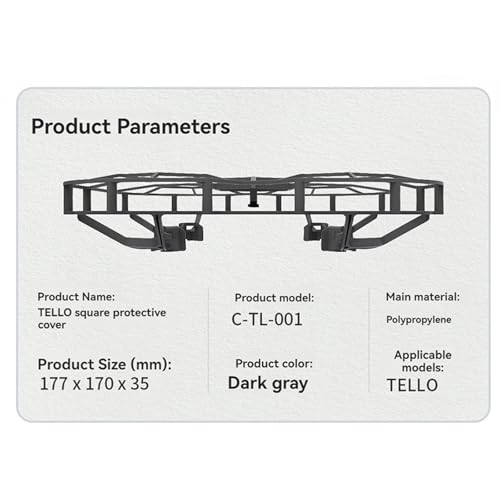 Square Protective Cover Paddle Blades Protector Anti-Collision Full-Coverage Propeller Guard Drone Accessories for DJI Tello/Tello EDU UAV