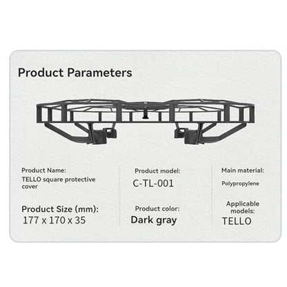 Square Protective Cover Paddle Blades Protector Anti-Collision Full-Coverage Propeller Guard Drone Accessories for DJI Tello/Tello EDU UAV