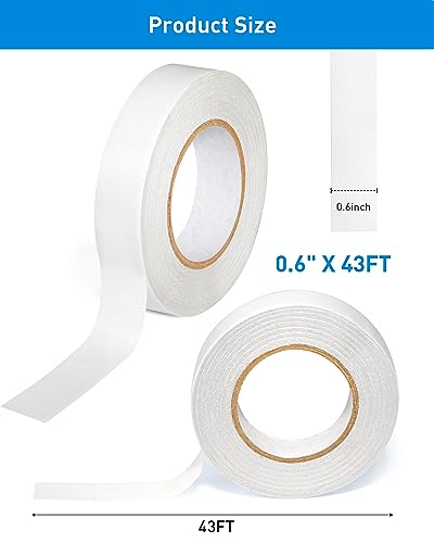 3 Rolls Double Sided Tape for Crafts 0.6in by 43-FT - style: 0.6in* 3 Rolls