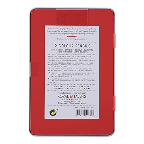 Bruynzeel Expression Colour Pencils Tin 12 (60312012) - size: 1 Count (Pack of 12)