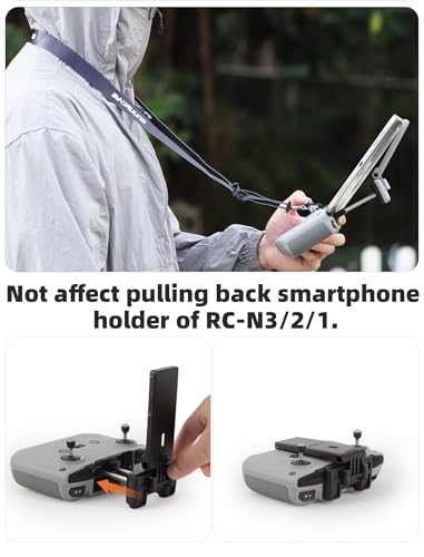 Adjustable Tablet Extended Bracket Holder for DJI Neo /Mini4 Pro/AIR3S Drone Remote Controller RC-N1/RC-N2 Remote Controller iPad Mount Holder (Grey) - color: Grey