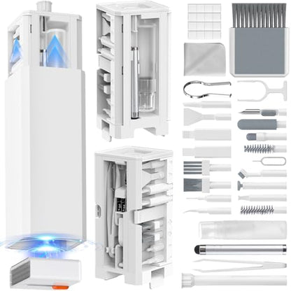 34-in-1 Electronics Cleaning Kit for iPhone, AirPods, Keyboard, USB C, Port - color: White