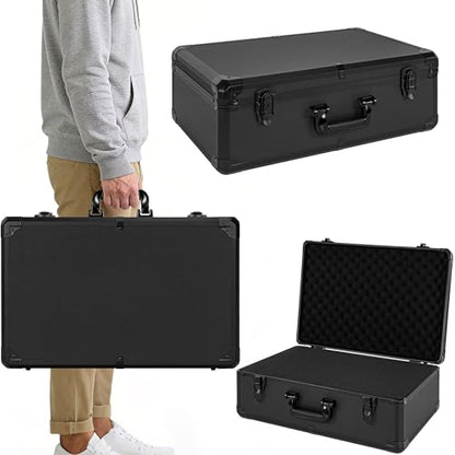 22 Inch Carrying Case with Customizable Pre-Diced Foam - size: 22.1x14.2x7.8 Inch