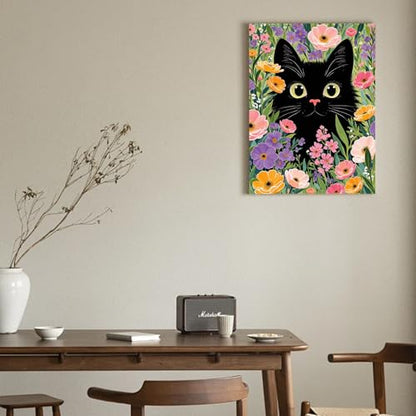 Gamteldot Black Cat Diamond Art Kits for Adults Beginners,Diamond Painting - color: Black Cat