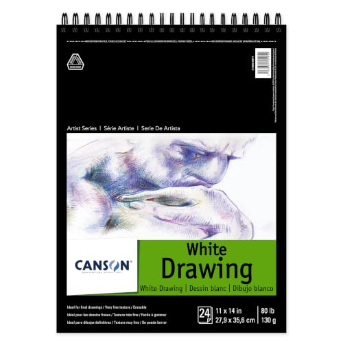 Canson Drawing Paper Pad, Bright White, 11x14 in - size: 11x14, style: White Drawing