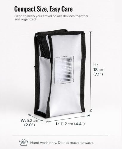 Travel Battery Safety Fireproof Bag with Automatic Fire Suppression for Power Banks & Lithium ion Battery, Clean Agent Sheet, Fire Resistant Carry-On Storage Case