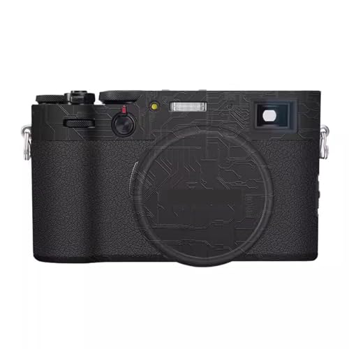 Camera Skin Wrap Anti-Scratch Sticker Coat Vinly Protective Film Body Protector Decals Cover for Fujifilm X100VI X100 VI(Circuit Black) - color: Circuit Black