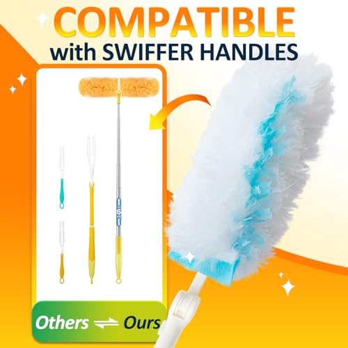 360 Duster Refills for Swiffer, Refill Kit with 50 Dusters for Cleaning Home & Car, Heavy Duty Multi Surface - style: 50 Duster Refills