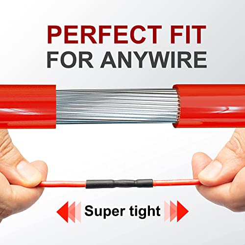 Chanzon 2:1 Ratio 1/16" (1.5mm) Heat Shrink Tubing 8Ft Roll Red - color: Red, size: 1.5mm (1/16") - 8FT