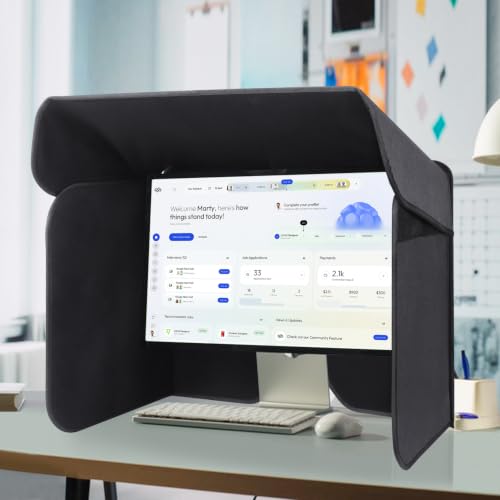 21.5 inch Display Monitor Hood Sunshade Desktop Computer Sunshade, Small - size: Small (Less Than 21.5")