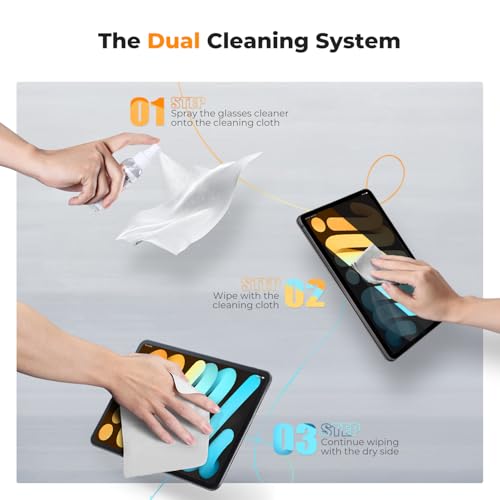 K&F CONCEPT Lens Cleaner Spray Kit,Microfiber CleaningCloth,Glasses Cleaner - size: Cleaner*1+Cloth*1