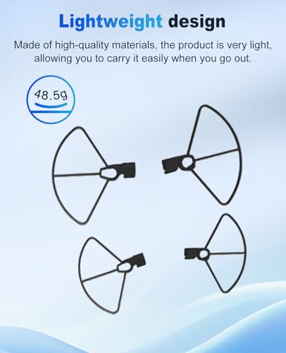 [4pack+4pack] Propellers for DJI Mini 5 Pro,NOUKAJU Protective Cover Drone Propeller Blades,Replacement Propeller Blades,Anti-Collision,Propellers Guard for DJI Mini 5 Pro(Black)