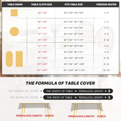 Horaldaily Black Birthday Tablecloth, 60x84 Inch Rectangular - color: Black, size: 60" x 84" (Rectangular)