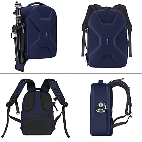 MOSISO Camera Backpack, DSLR/SLR/Mirrorless Photography Camera Bag - color: Navy Blue