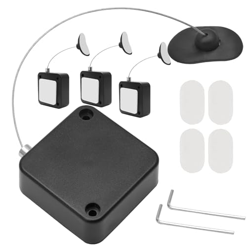 4 Pack Retractable Remote Control Tether Locks - style: 4pcs