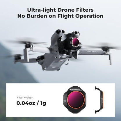 K&F CONCEPT ND/PL Filter Set Compatible with DJI Mini 5 Pro - style: ND4&PL+ND8&PL+ND16&PL+ND32&PL+ND64&PL+CPL