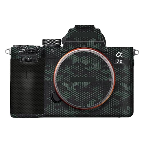Camera Cover Skin Sticker for Sony A7III A7M3 A7R III Camera Protector Film Skin Anti-Scratch Protective Decoration A7 III A7R3(Mamba Green) - color: Mamba Green