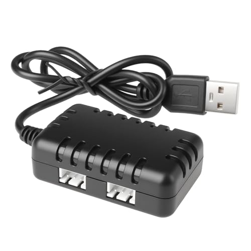 RC Remote Control Car 7.4V USB Socket Charger 2000mAh Dual JST-XH Compatible with RC Vehicles Trucks Tanks Drones