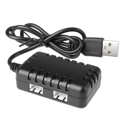 RC Remote Control Car 7.4V USB Socket Charger 2000mAh Dual JST-XH Compatible with RC Vehicles Trucks Tanks Drones
