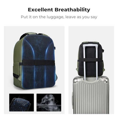 K&F CONCEPT Camera Backpack, DSLR/SLR/Mirrorless Photography Camera Bag - color: 02-Bright Green
