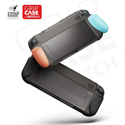 Savage Raven by Skull & Co. GripCase: Soft Protective Case with Replaceable Grips for Nintendo Switch 2- Light Purple/Light Green - color: Light Purple/Light Green, size: GripCase ONLY