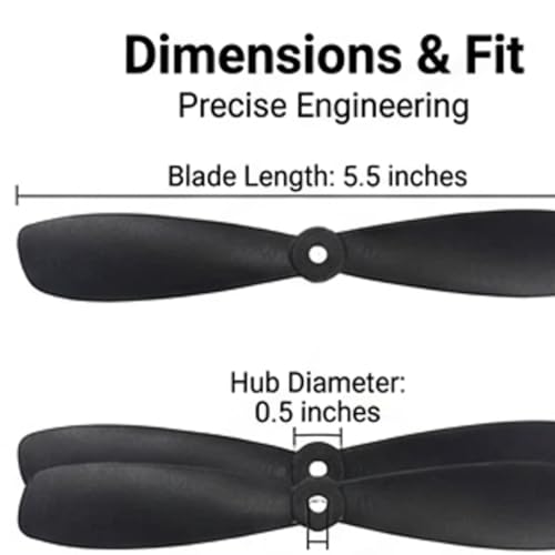 4pcs AB Propeller Blades 45-75mm Mini Drone Propellers, Compatible with Drones, Gliders, and Foam Aircraft (45mm) - style: 45mm