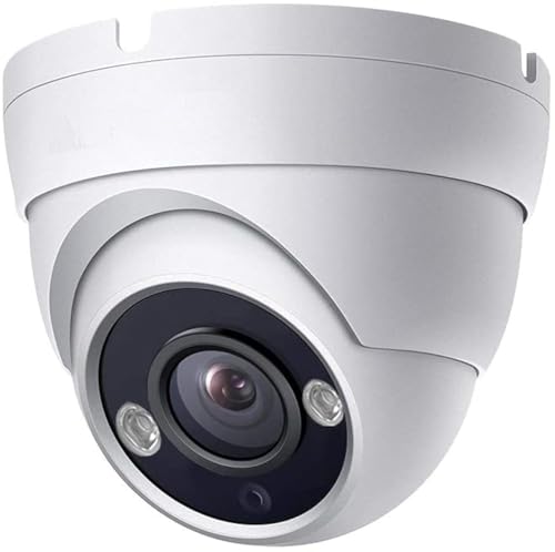 Real HD 5MP Analog Coax Dome TVI CVI CCTV Surveillance Security Camera, 2.8mm 100° Wide Viewing Angle, 65ft IR Night Vision, Outdoor, Full Metal Housing, ONLY Compatible with 5MP and 8MP DVR