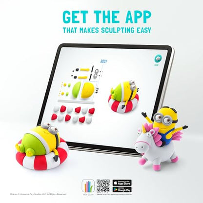 HEY CLAY Minions Modeling Air Dry Clay for Kids 4-8 Craft Kits for Kids