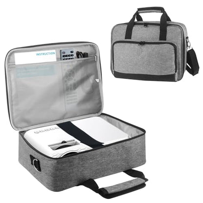 Projector Carrying Bag, Projector Carrying Case, Projector Case, Portable Carrying Bag with Laptop Compartment & Adjustable Shoulder Strap,Portable Bag for Most Major Projector