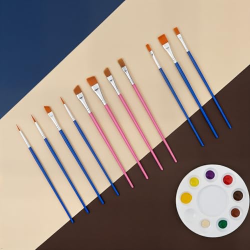 Pointed Tip Paint Brushes, 50pcs, Circle Washable Art Brushes - color: Round Ponted