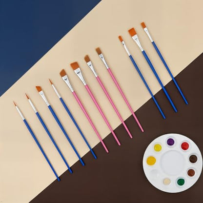 Pointed Tip Paint Brushes, 50pcs, Circle Washable Art Brushes - color: Round Ponted