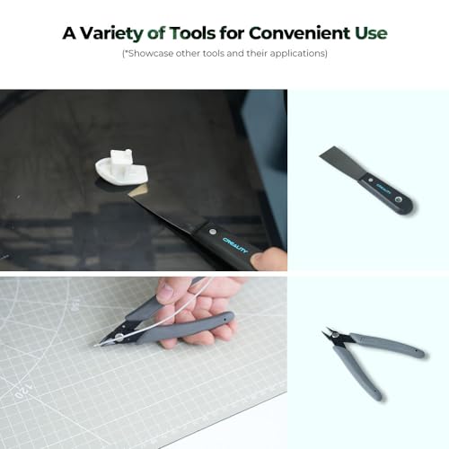Creality 3D Printer Tool Kit, 74Pcs 3D Printing Tool Wrap Kit Assembly/Removal/Filament Cutting Set 3D Printer Accessories for All FDM Printers Cleaning Finishing Printing - color: 3D Printer Tool Kit