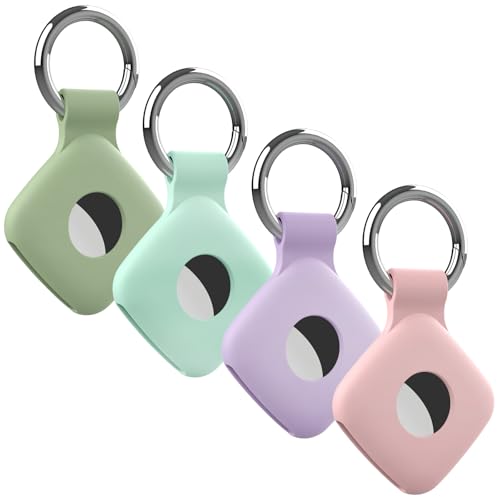 4 Pack Holder Case Compatible with Tile Mate 2022 2024 Tracker - color: Cyan Green Pink Purple, size: 4 Pack