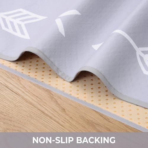 Splat Mat for Under High Chair, Waterproof Washable High Chair Floor Mat - color: Arrow