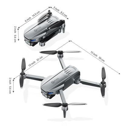 Contixo F28A Premium Drone With 4K Camera, Two-axis Gimbal, 23 Mins Flight Time, 110° Wide-angle, Follow Me, Auto Return, 1000m Control Range, GPS Professional Drones For Adults, Beginner, Teenager - style: F28A Pre