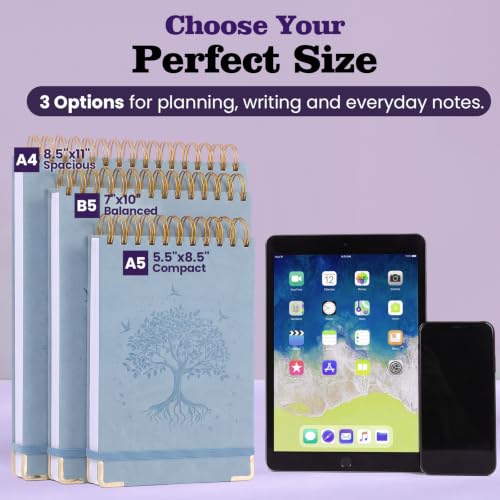 Blank Notebook Journal, Hardcover Sketchbook, 300 Page No Bleed Thick Paper - color: Purple, size: B5 (7" x 10")