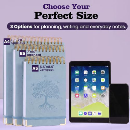 Blank Notebook Journal, Hardcover Sketchbook, 300 Page No Bleed Thick Paper - color: Purple, size: B5 (7" x 10")